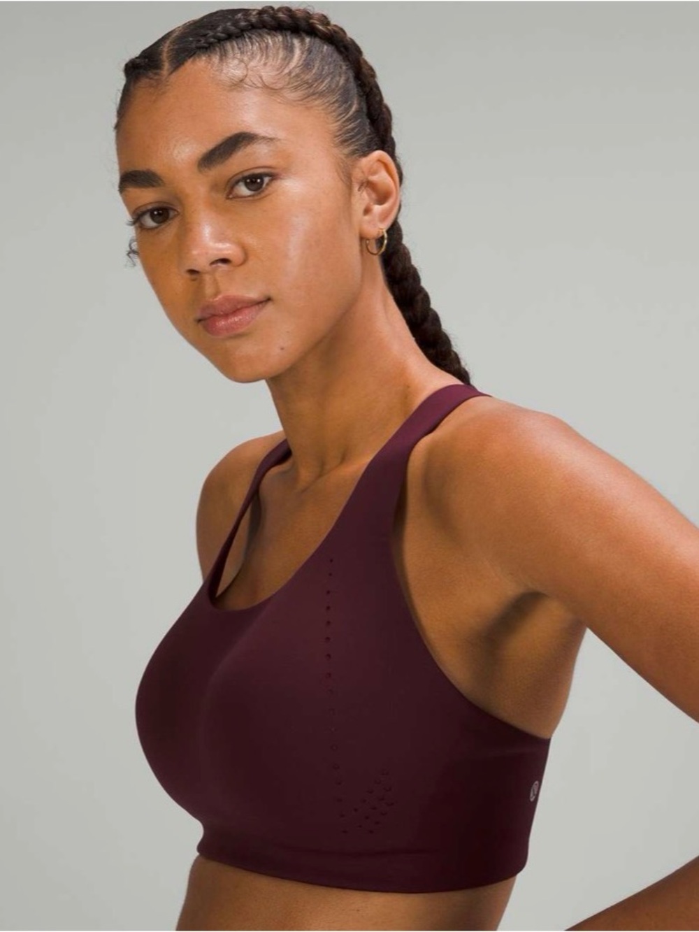 LULULEMON • AirSupport Bra High Support Cassis Merlot sports bra 38C